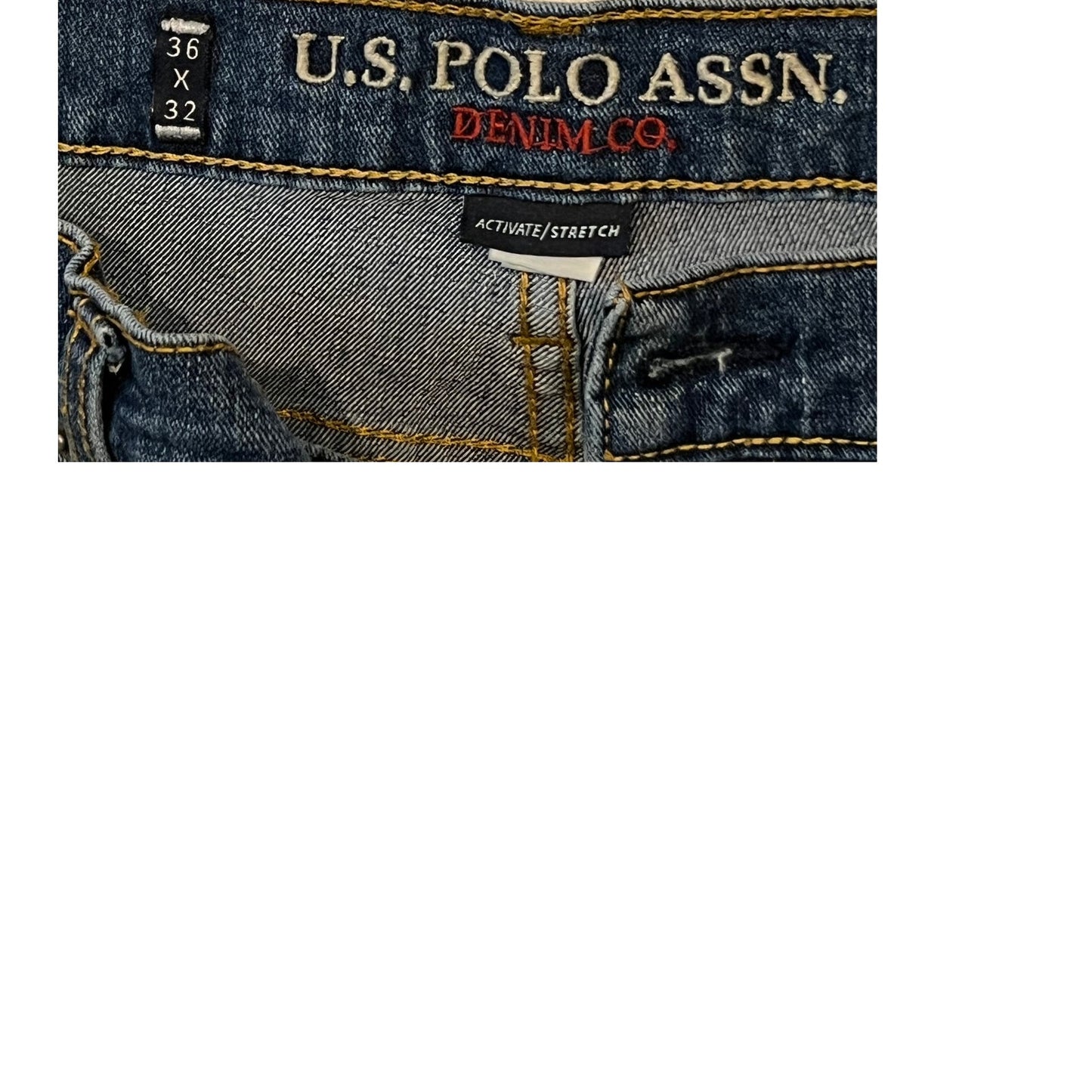 U.S. Polo Association Blue Jeans Mens 36x32