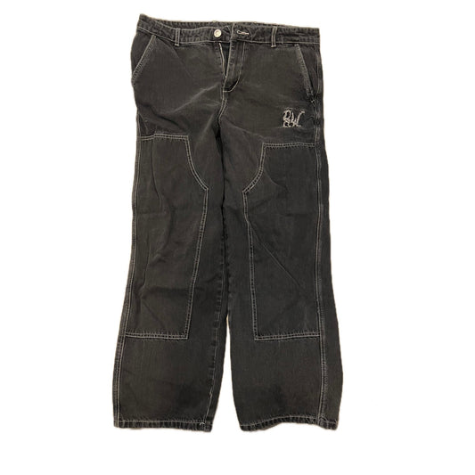 8THWNDR Washed Baggy Black Skater Carpenter Jeans 34x30
