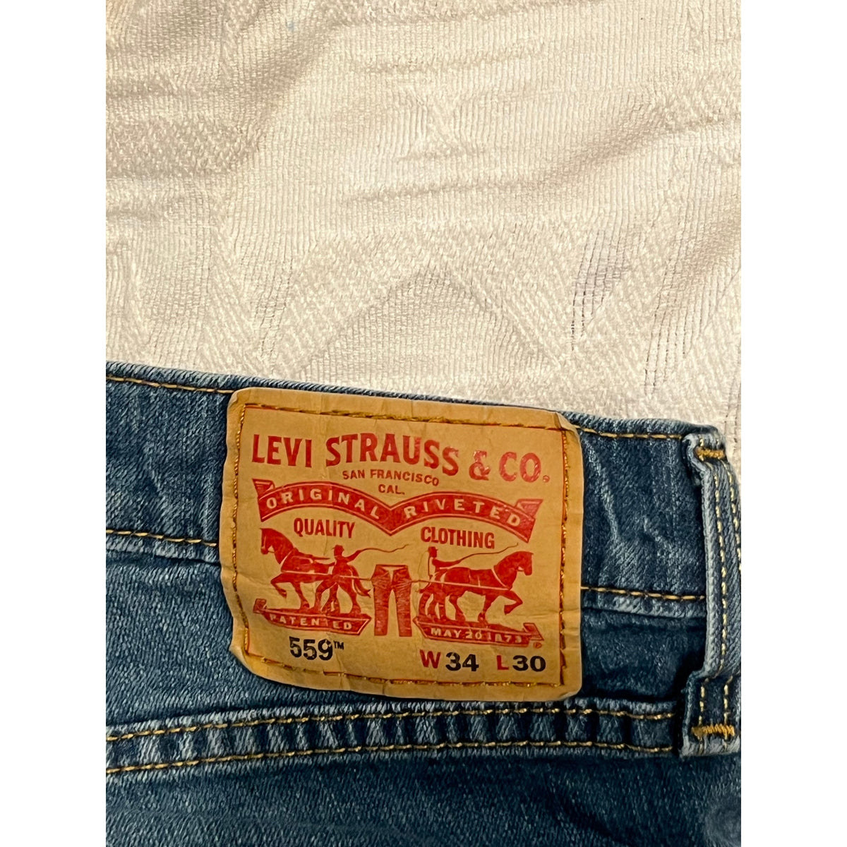 Levi's 559 Relaxed Straight Leg Jeans Mens 34x30