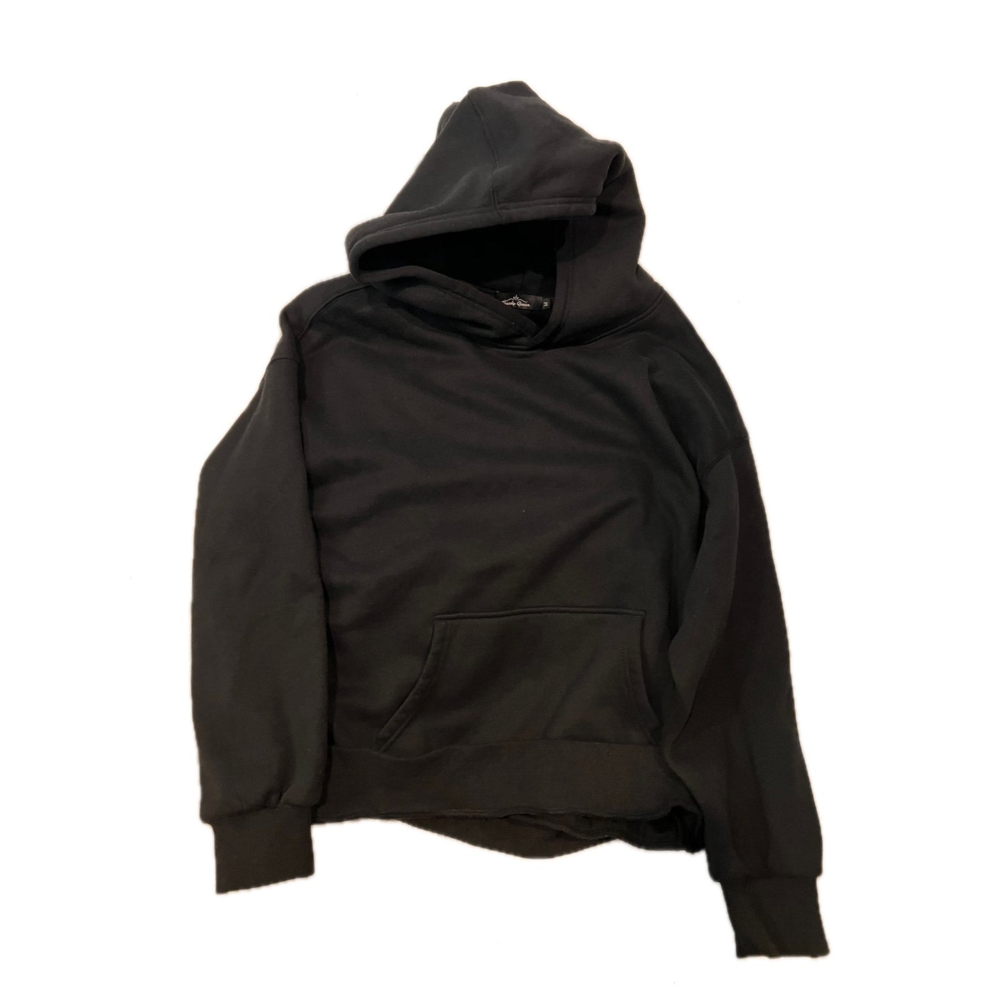 Sudadera con Capucha Negra "Trendy Queen" Talla M para Mujer