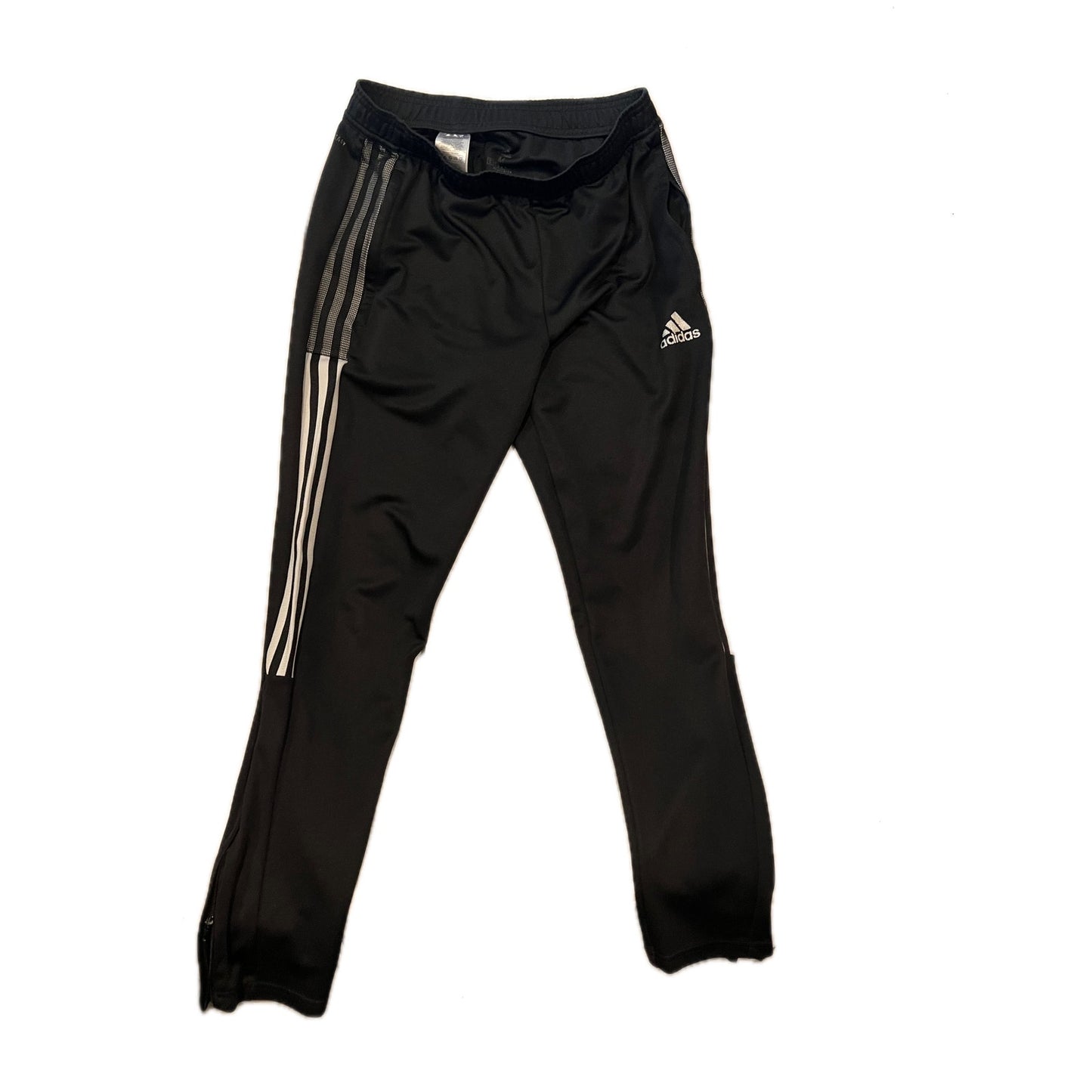 Adidas Three Stripe Black Trackpants Mens M