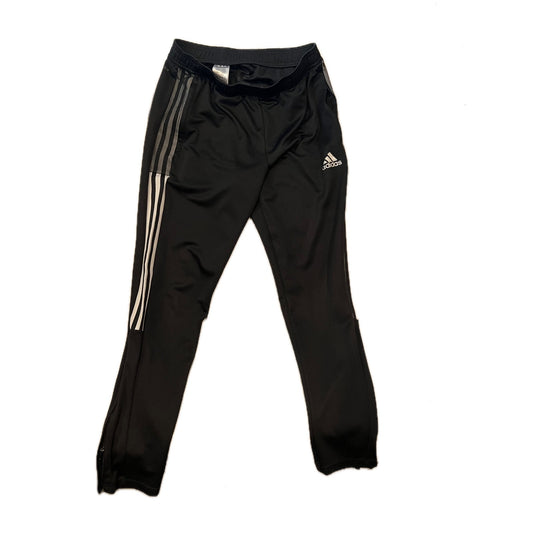 Adidas Three Stripe Black Trackpants Mens M