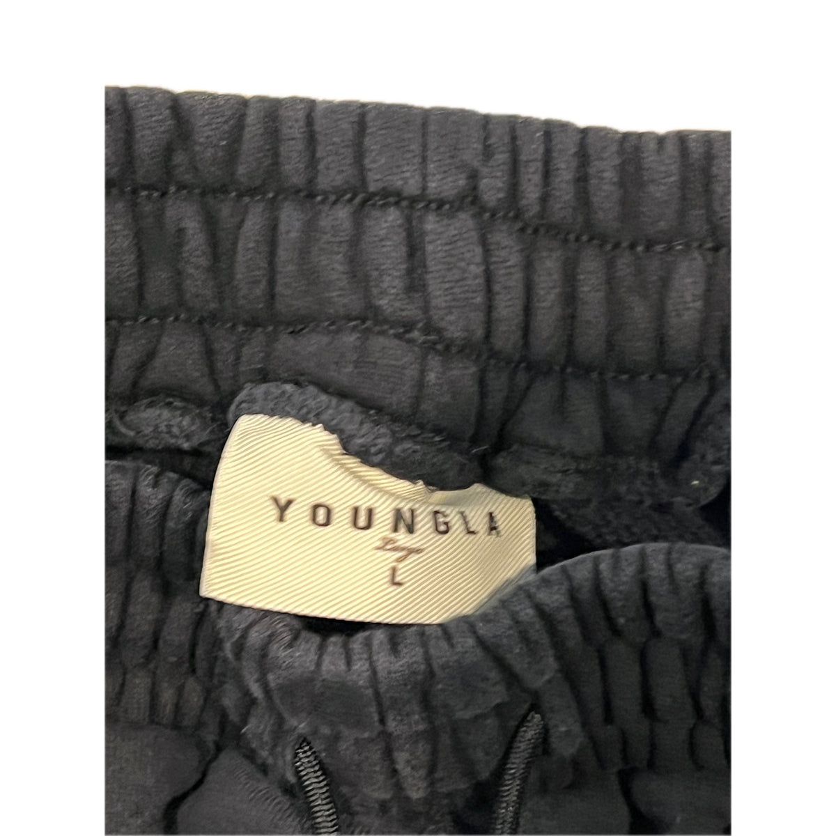 Young LA Black Sweatpants Mens Large w Young LA Logos