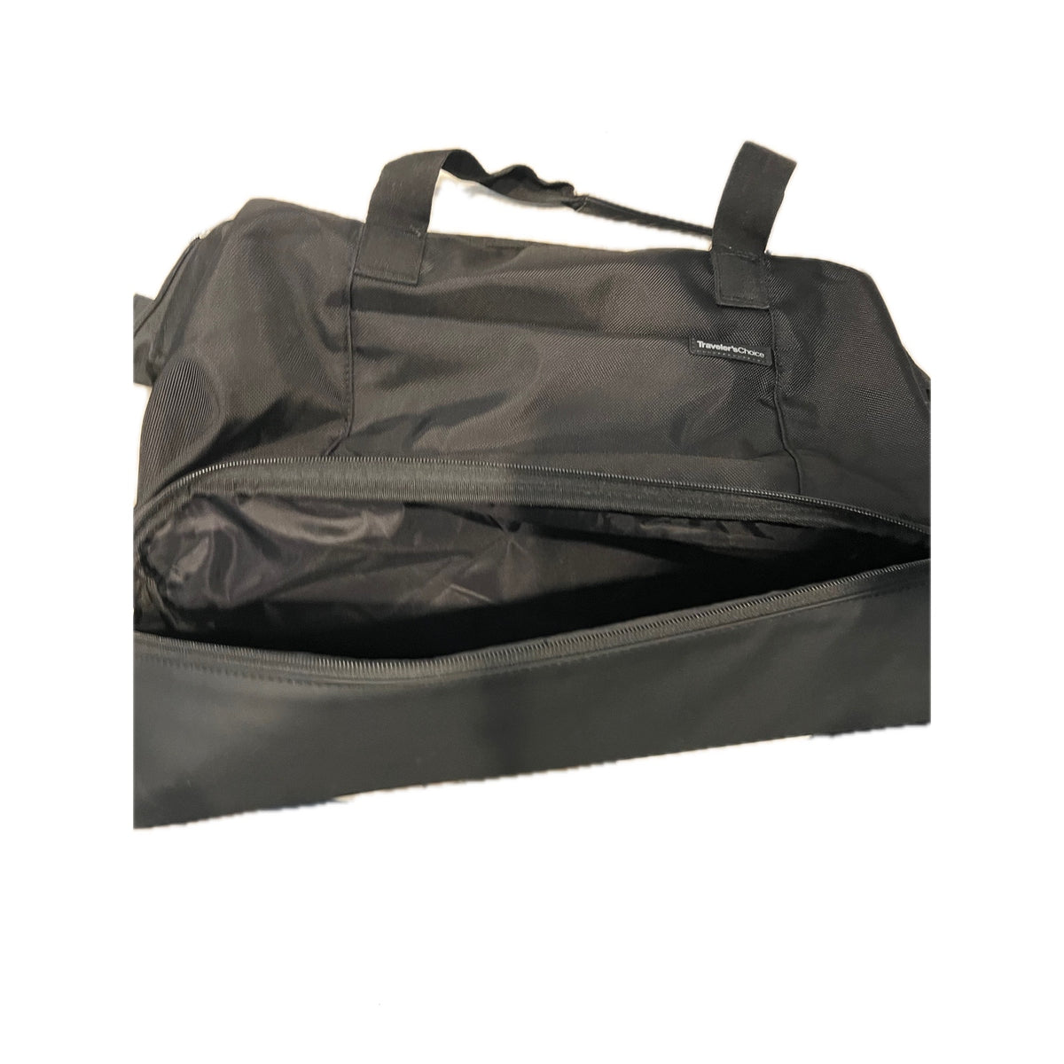 Travelers Choice Tote Bag w Hard Shell Bottom Compartment
