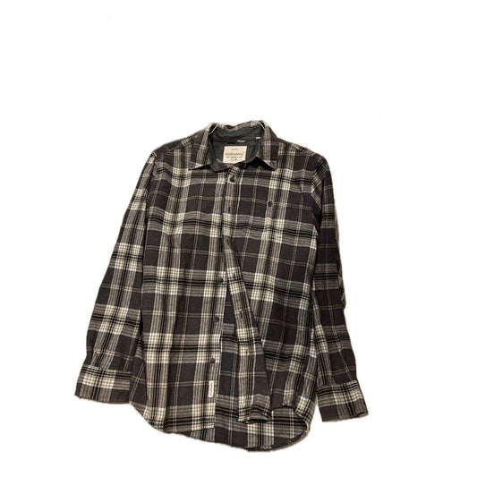 Weatherproof Vintage Gray Flannel Checked Shacket Mens Small