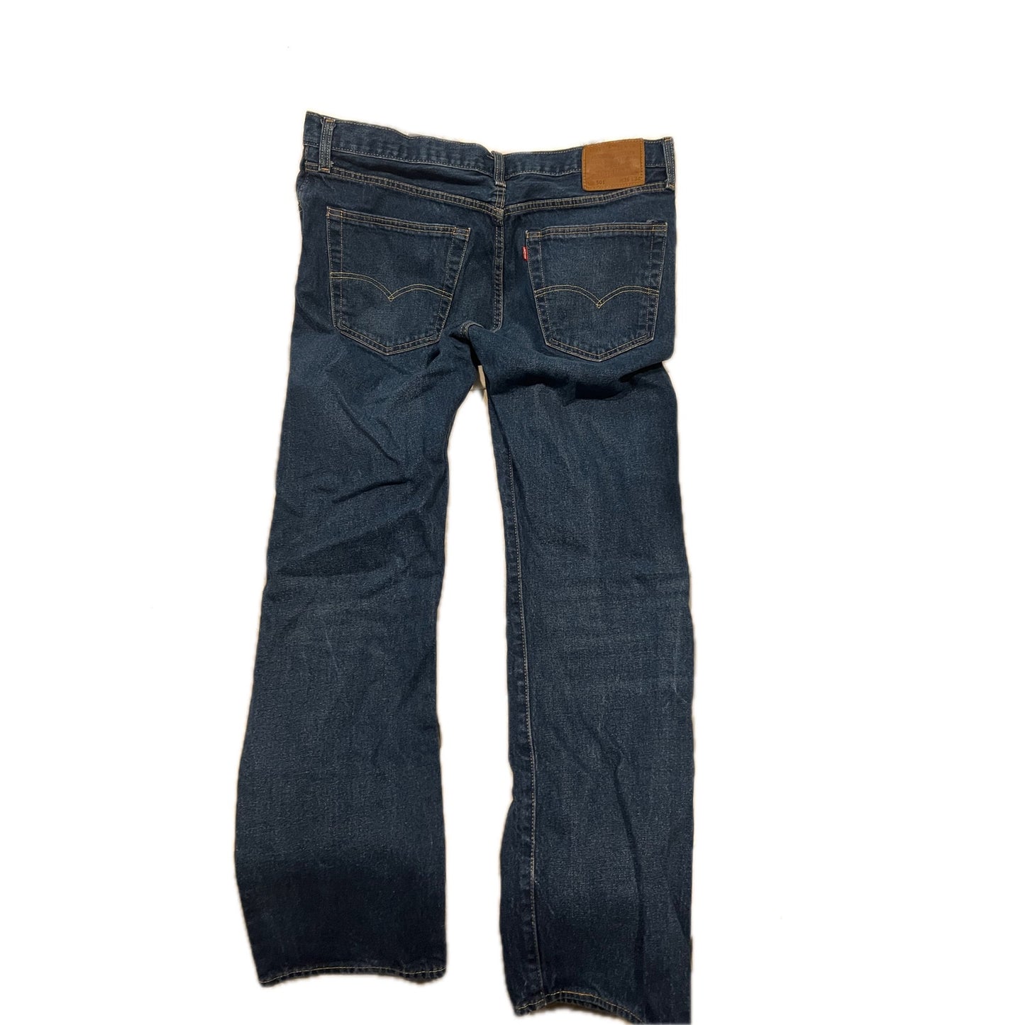 Levi's 501 Blue Classic Straight Leg Jeans Mens 36x34