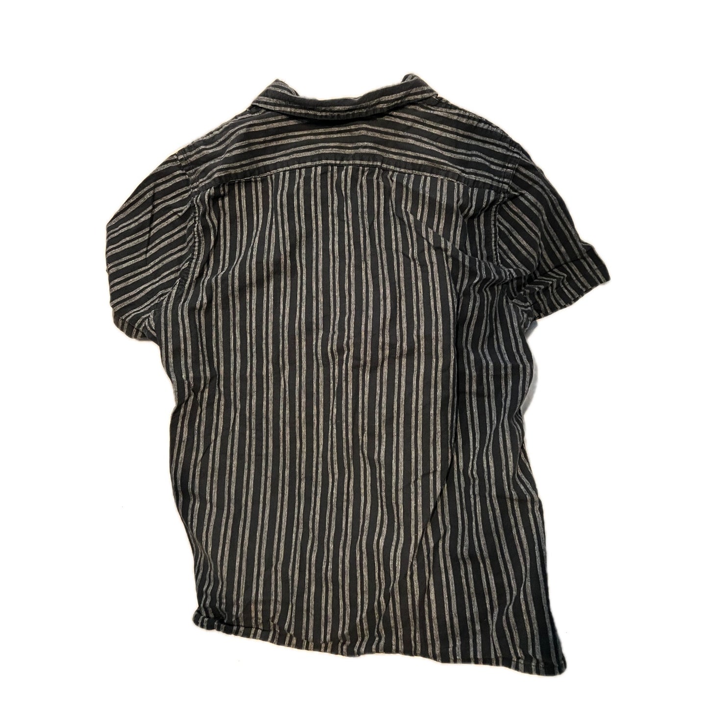 Chemise à Manches Courtes Imprimé Gris Noir Homme Taille L