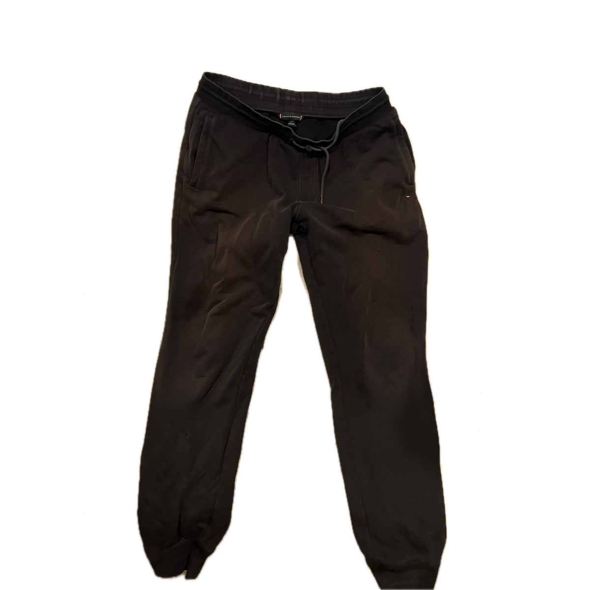 Tommy Hilfiger Black Cuffed Sweatpants Mens Large