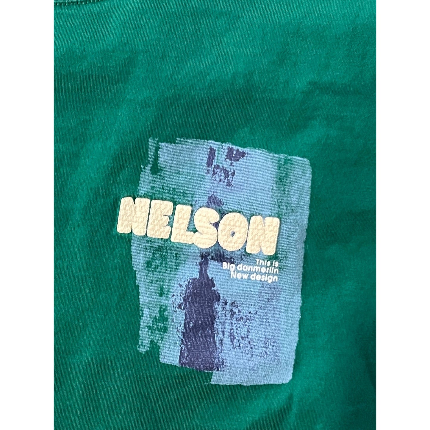 Moguan Nelsen Green Streetwear Camiseta Hombre XL