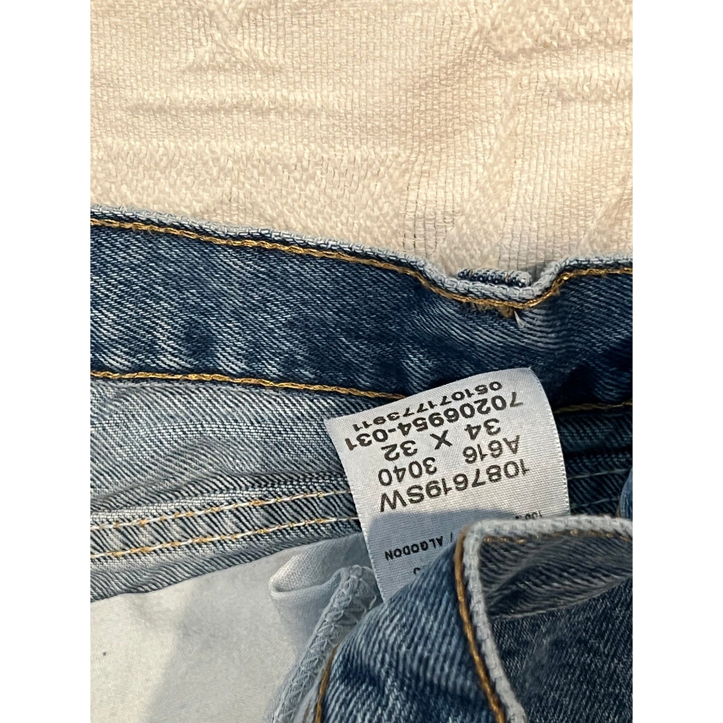 Rustler Blue Straight Leg Jeans Mens 34x32