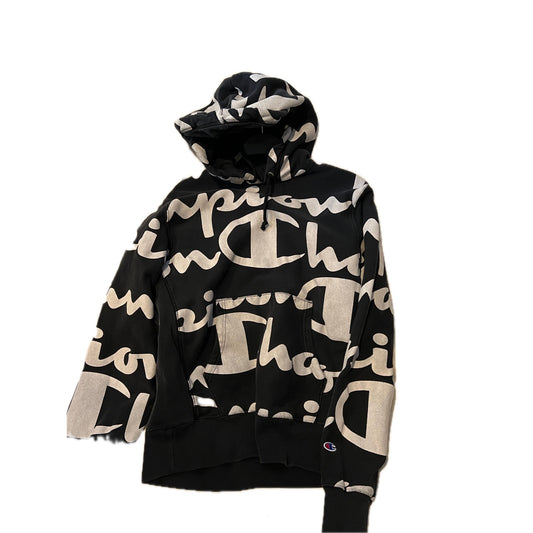 Champion Reverse Weave Logo Pullover Hoodie Mens Medium