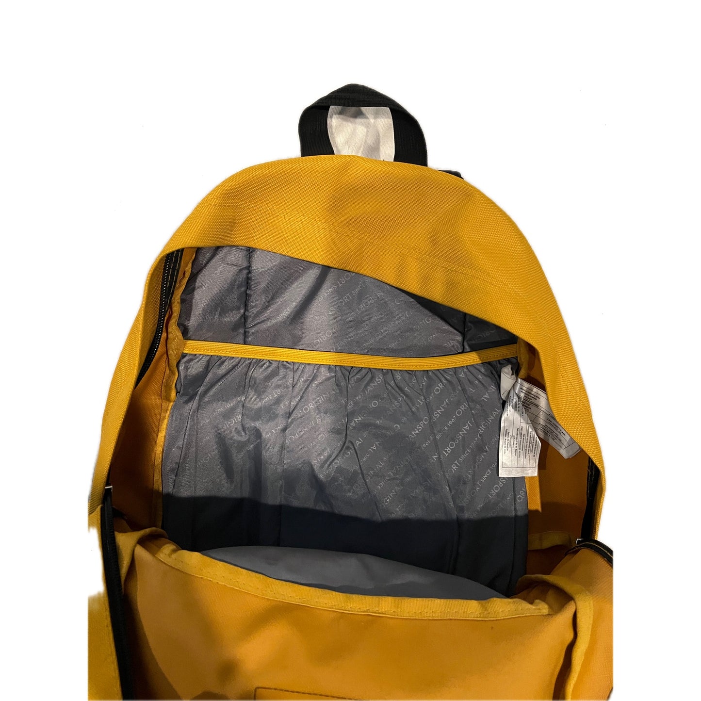 JanSport Right Pack 3 Section Yellow Brown Backpack