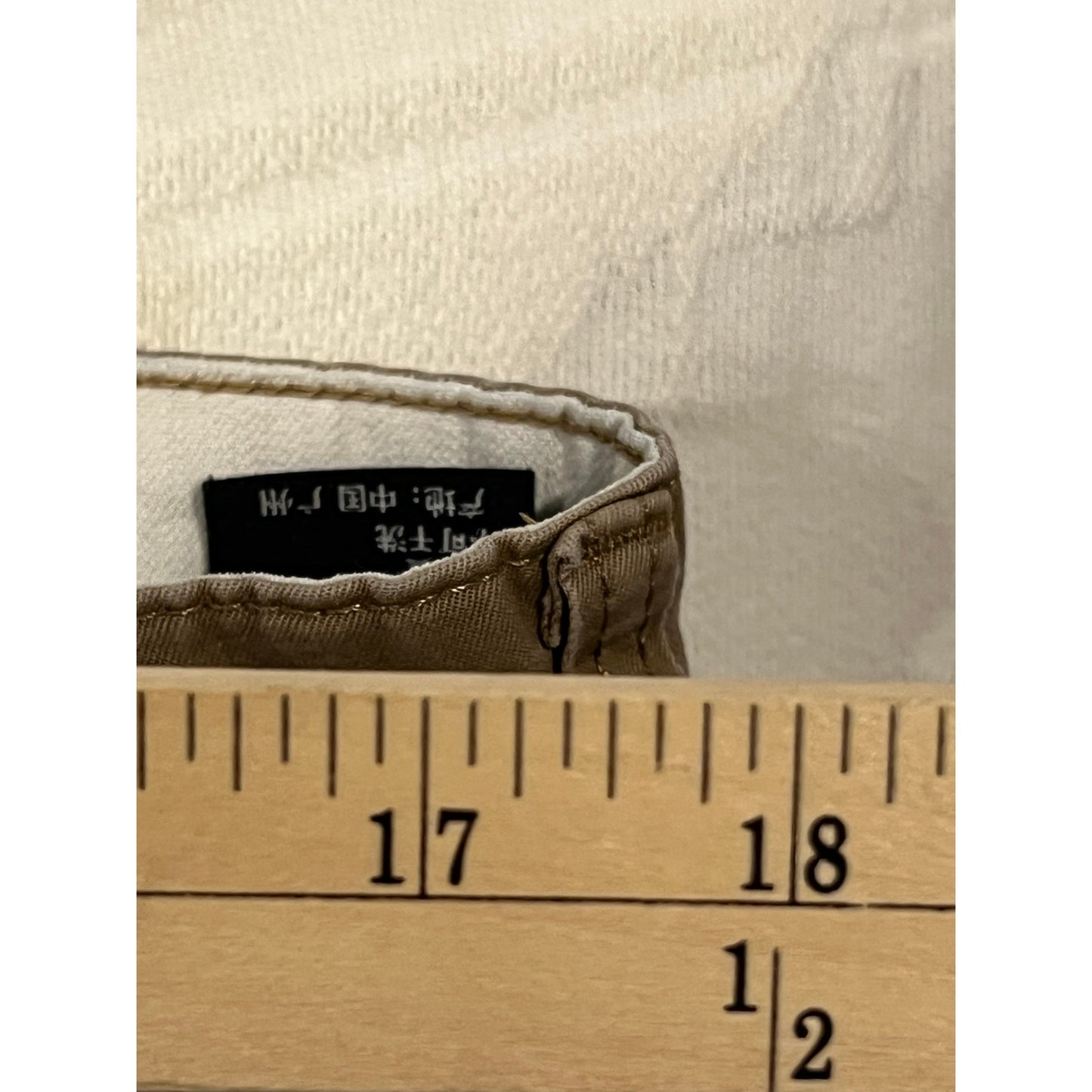 Pantalones chinos Matchstick Beige Argus rectos de hombre 36x28