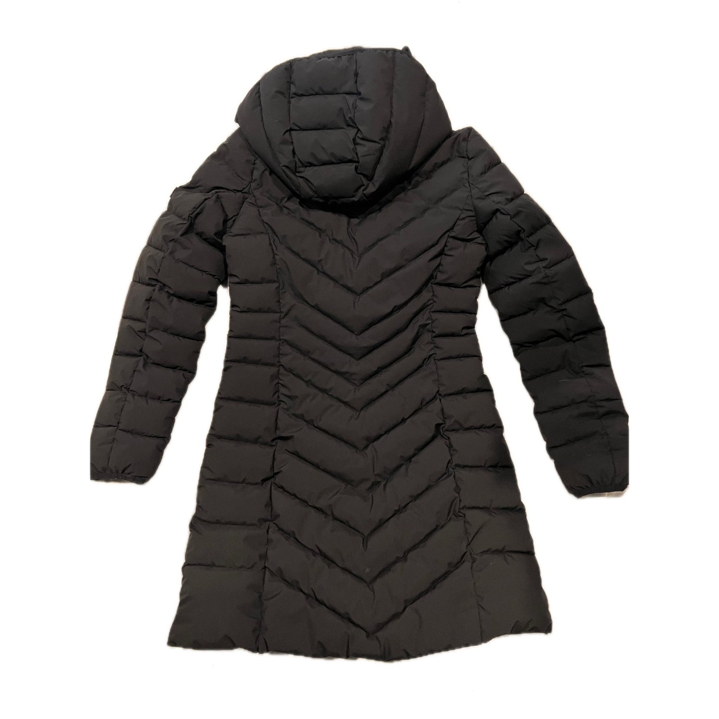 DKNY Parka mi-longue Capuche Noire Femme XS