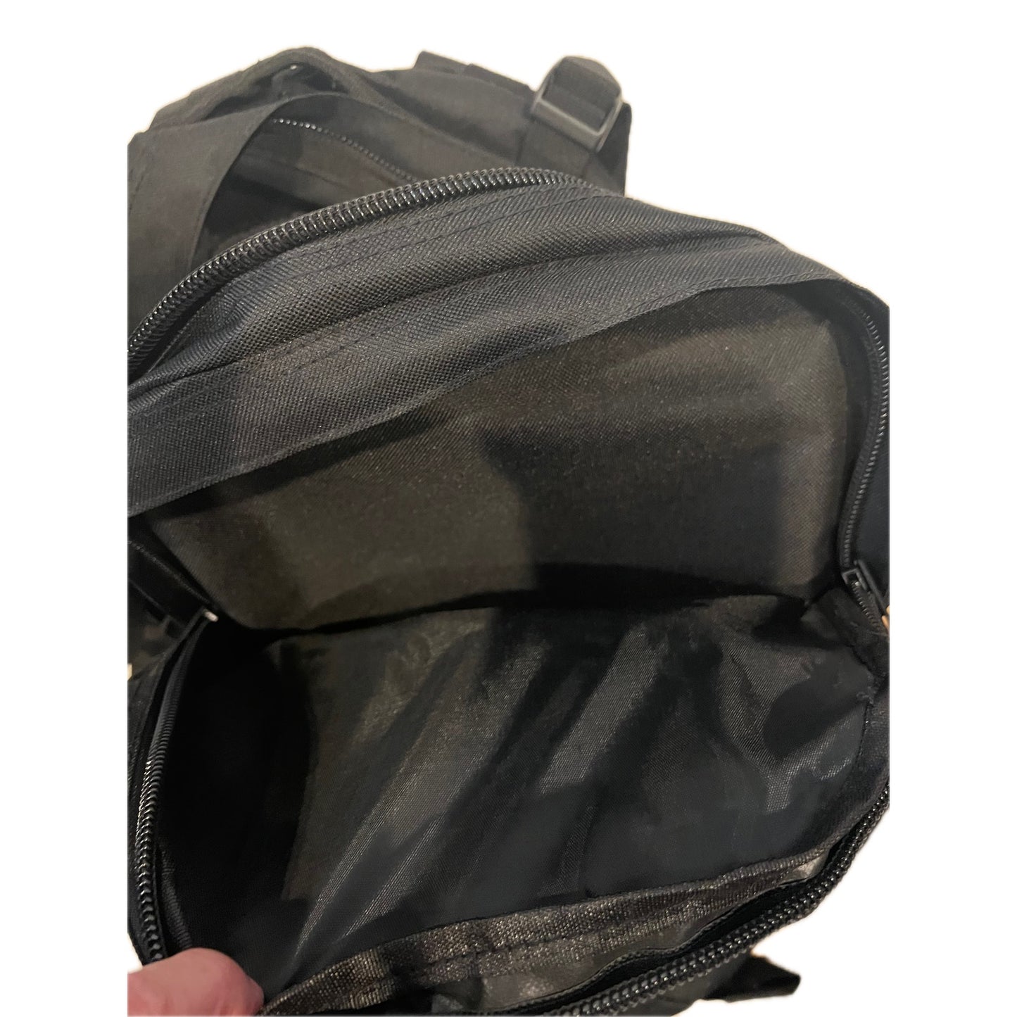 Generic Black Tactical Backpack W USA Flag Patch
