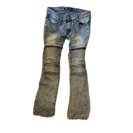 Rock Handcrafted Ribbed Slim Fit Jeans Mens 34x32