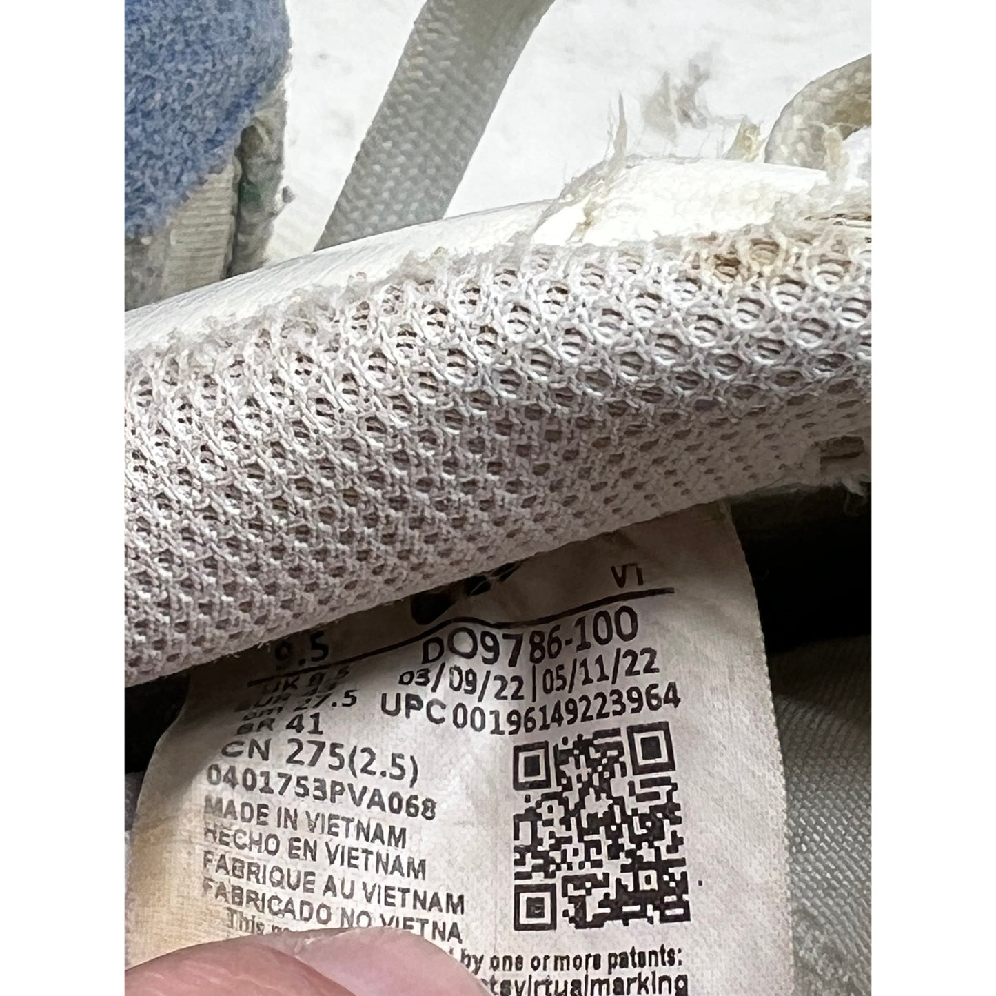 Nike Air Force 1 Low 07 LV8 82 Dble Swoosh Med Blue Mens 9.5