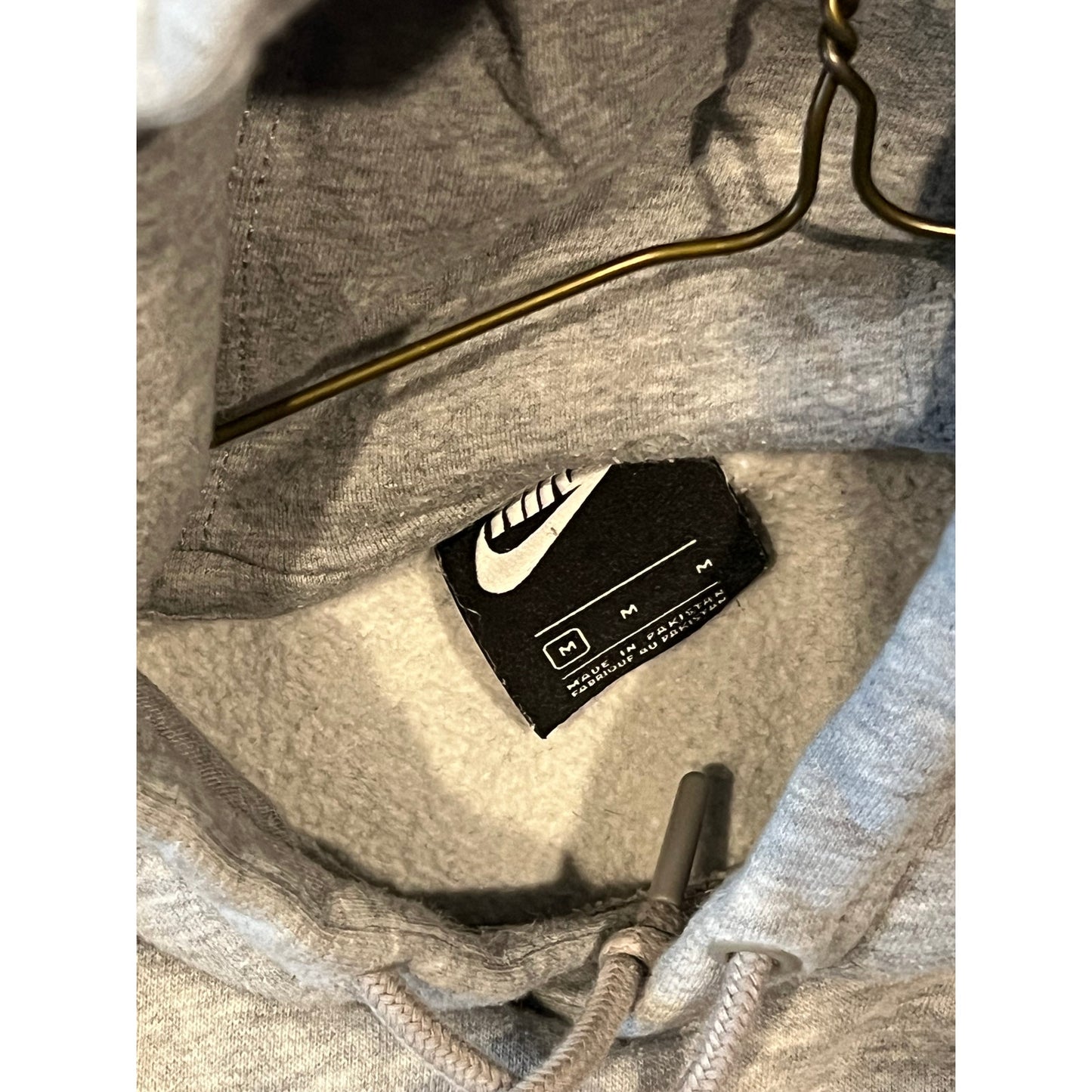 Sudadera con capucha Nike gris, talla M para hombre
