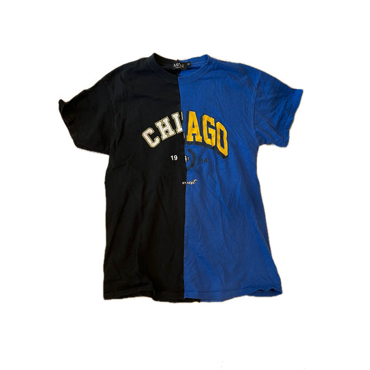 BooHooMan Chicago Blue Black T-Shirt Mens S