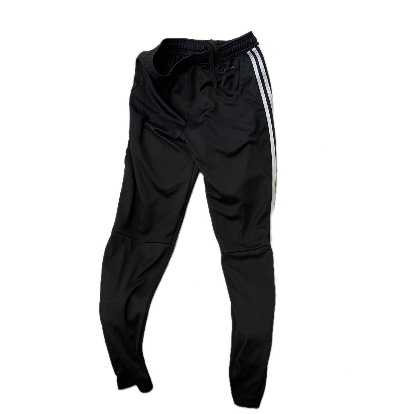 Pantalon de jogging Adidas zippé aux chevilles noir et blanc homme taille M