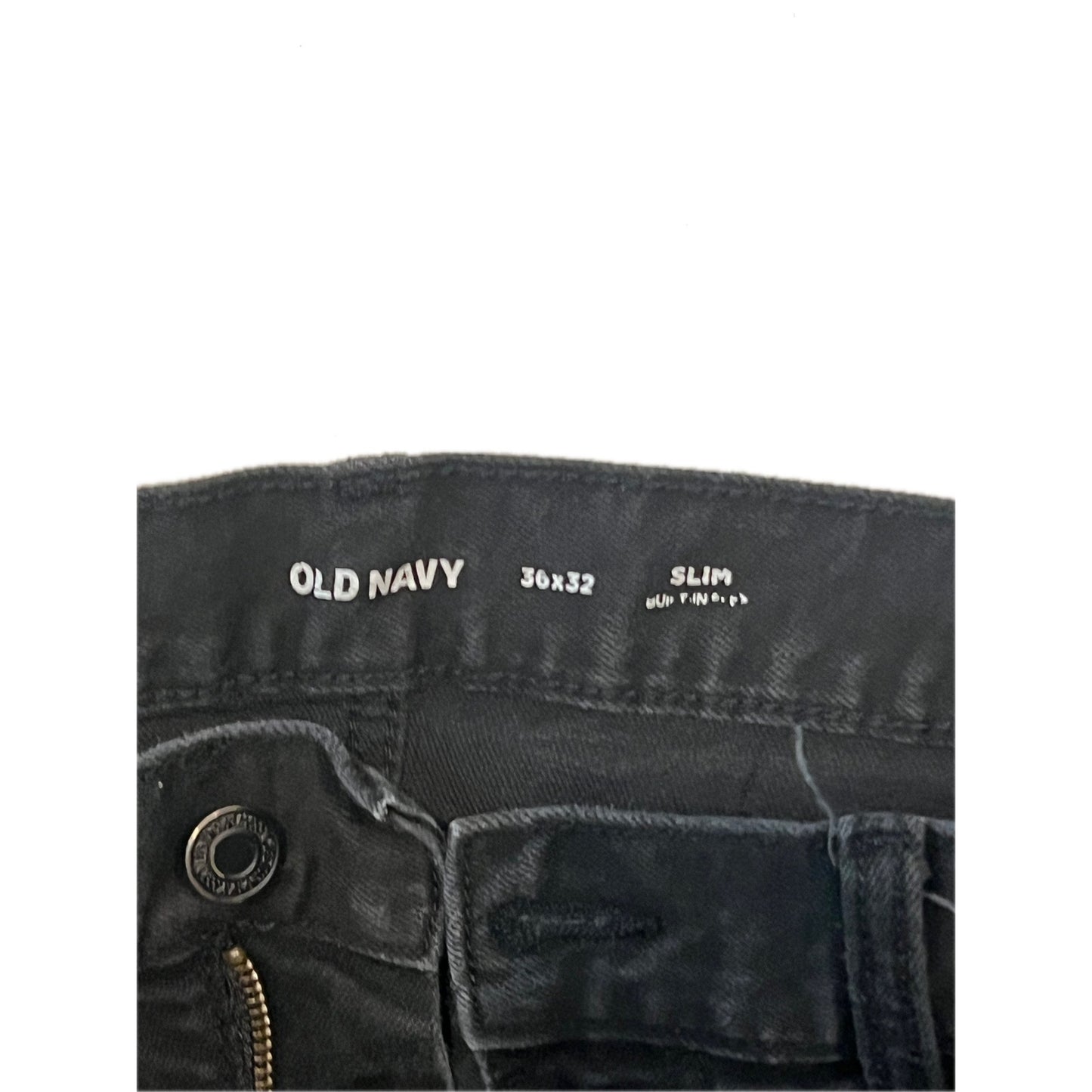 Old Navy Relaxed Slim Taper Black Jeans 36x32