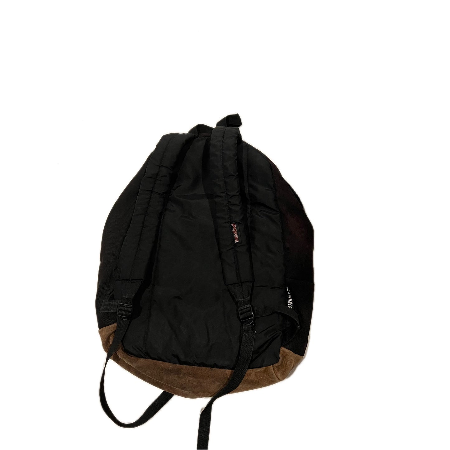 JanSport Right Pack Black 2 Section Backpack W Leather