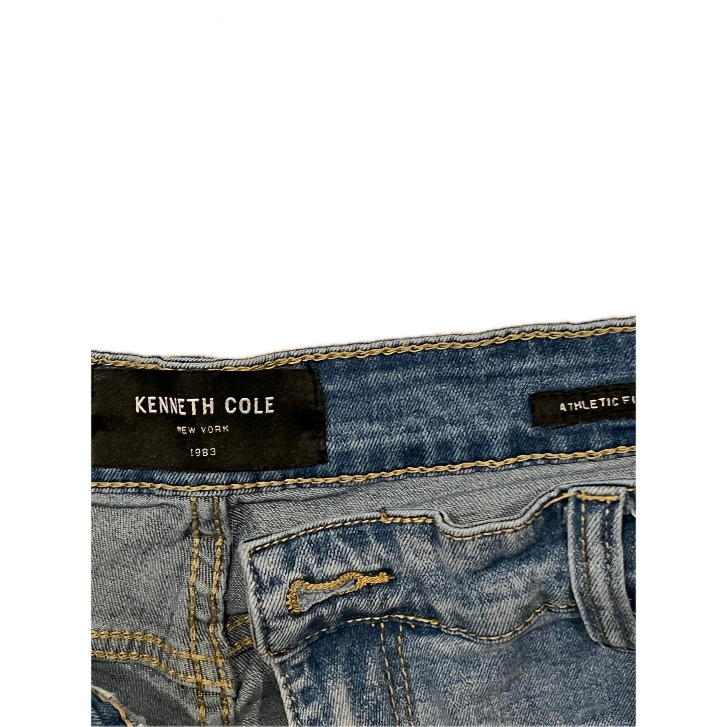 Kenneth Cole NYC Pantalones vaqueros corte deportivo para hombre 38x32