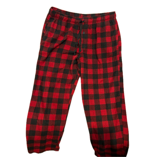 George Red Black Checked Sleepwear Pants Mens XL