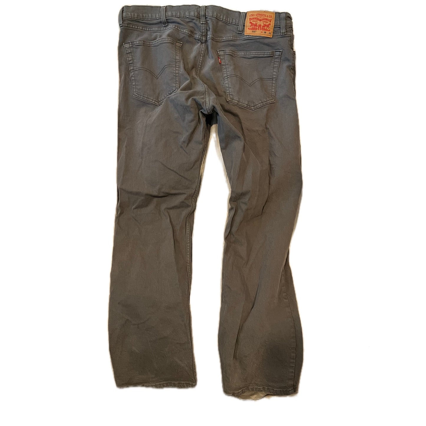 Levi's 505 Tan Regular Straight Leg Jeans para hombre 38x32