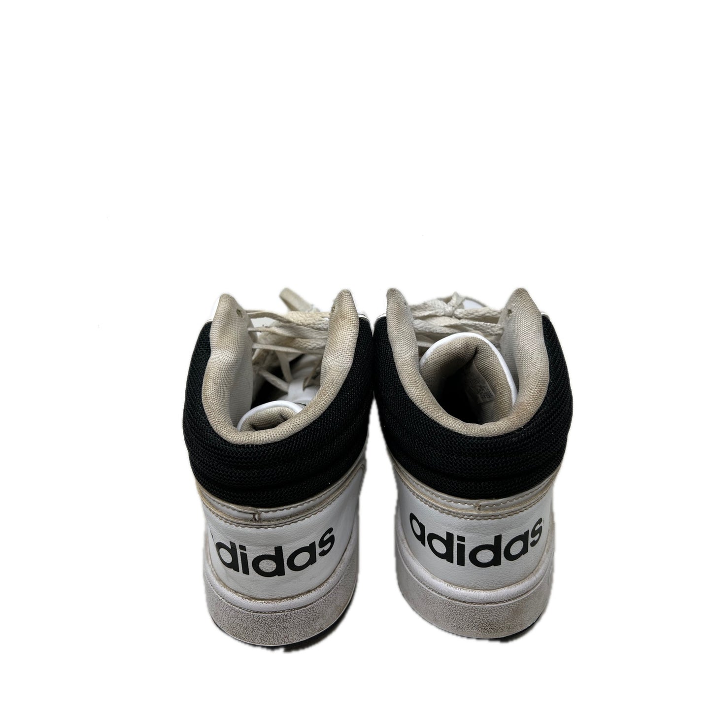 Chaussures montantes adidas Hoops 2.0 Mid blanc noir, pointure homme 10.5