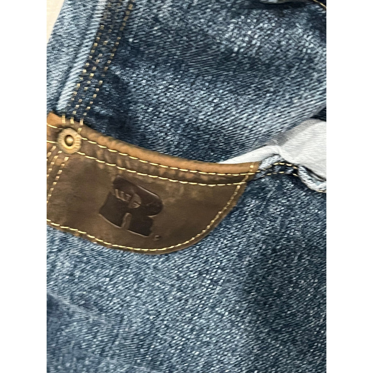 Wrangler Riggs Workwear Straight Blue Jeans Mens 31x32