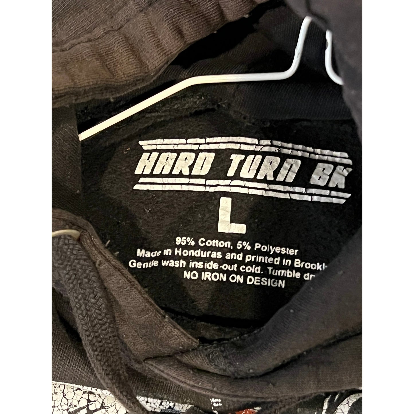 Hard Turn BK Friday Anonymous Streetwear Black Hoodie Mens L