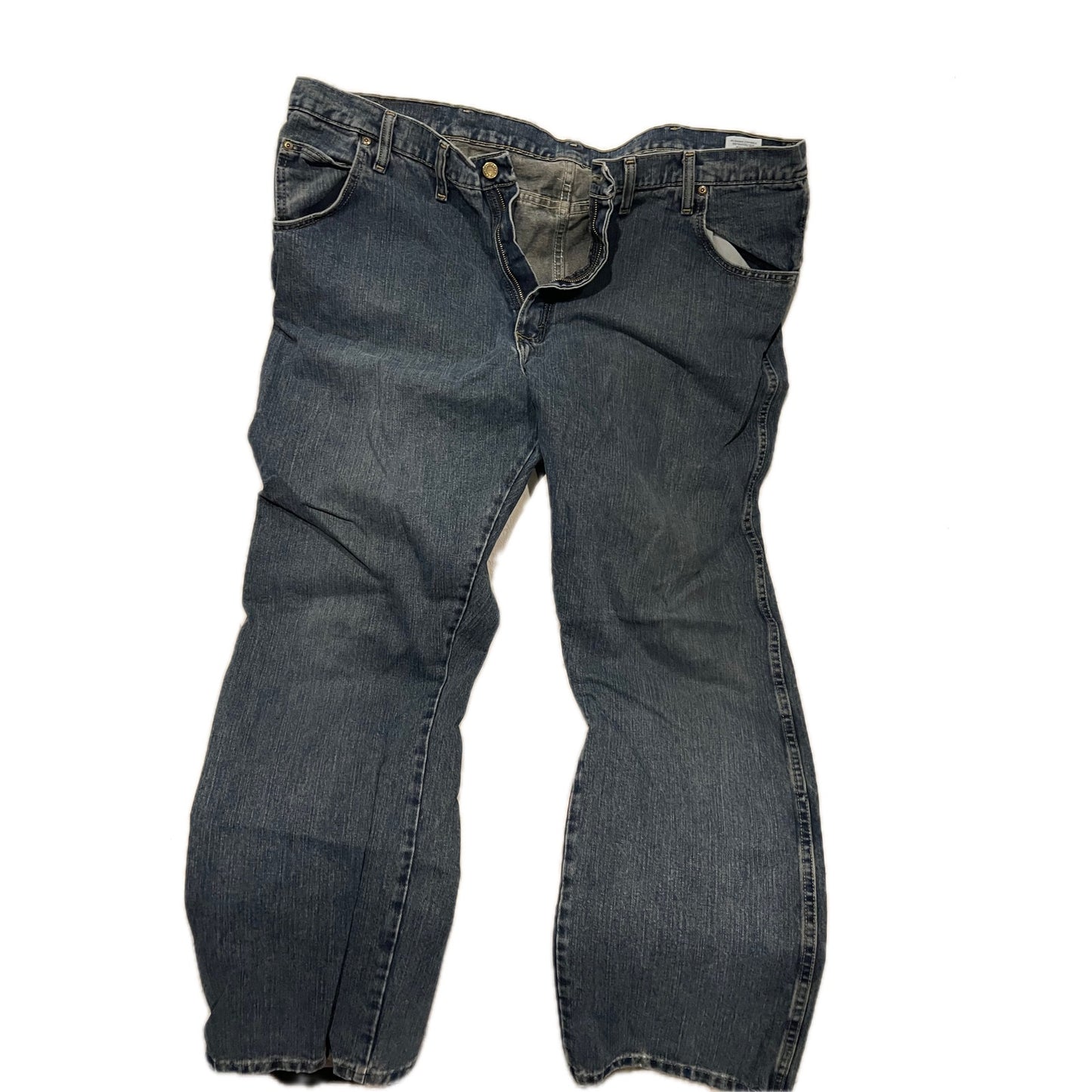 Wrangler Straight Blue Jeans Mens 46x32
