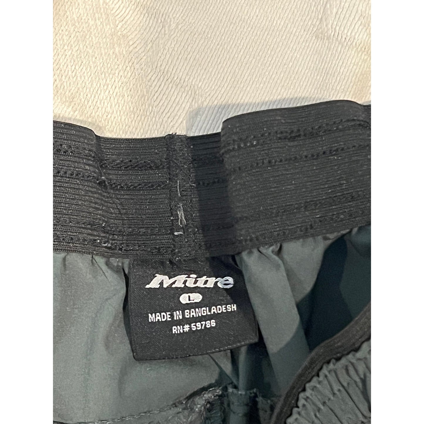 Mitre Black Running Shorts Mens Large