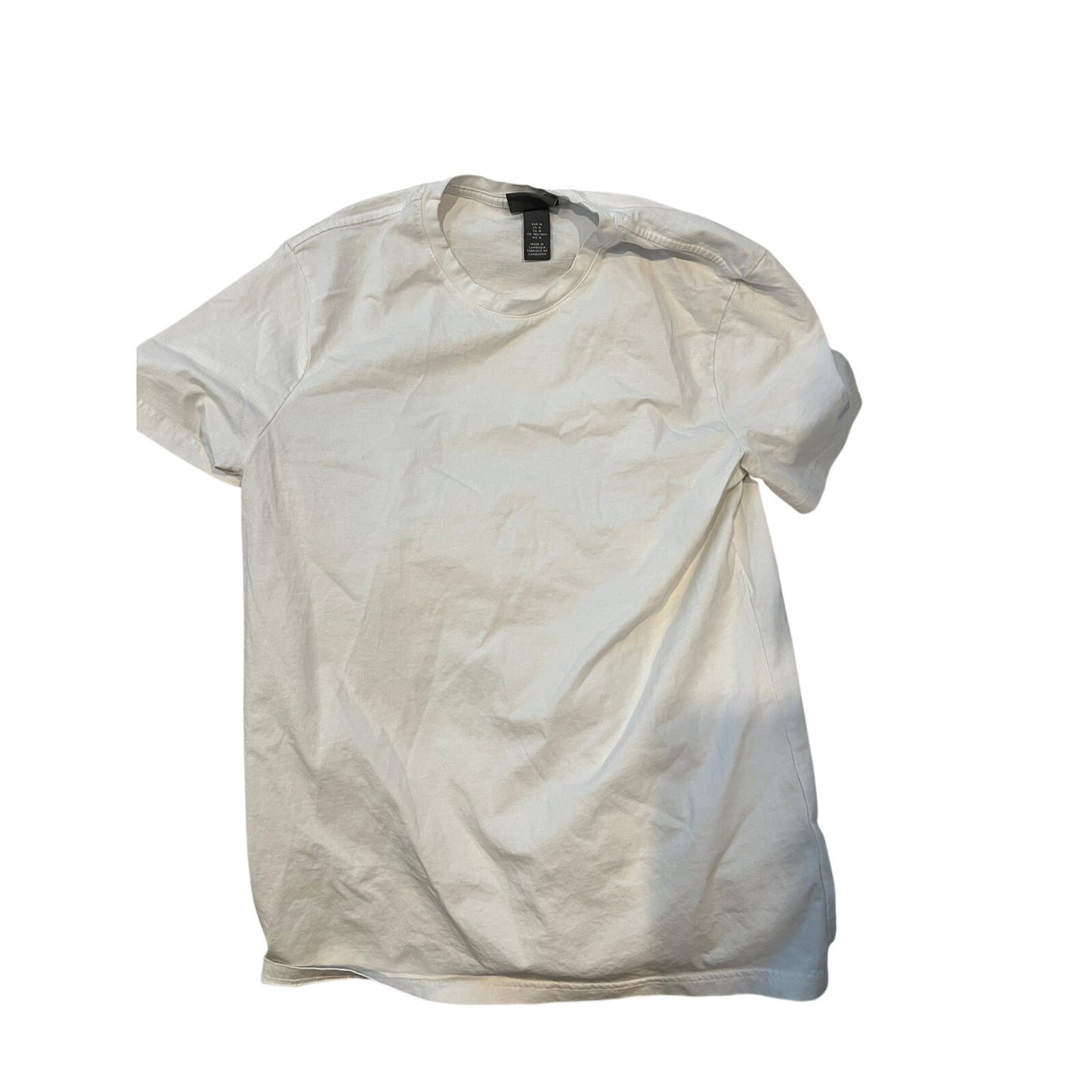 T-shirt blanc slim H&M homme taille M