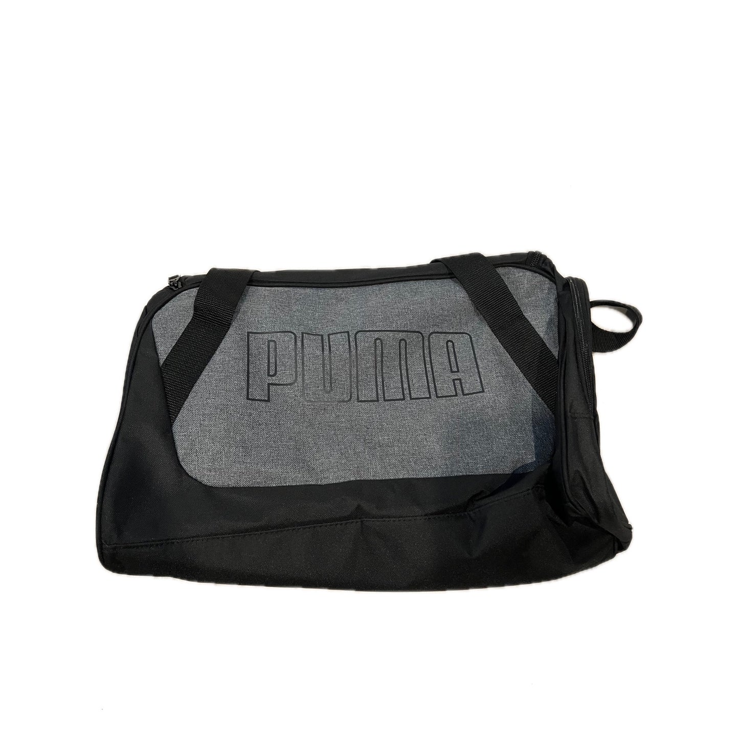 Puma Training Black Gray Duffel Bag 20"x12"x10"