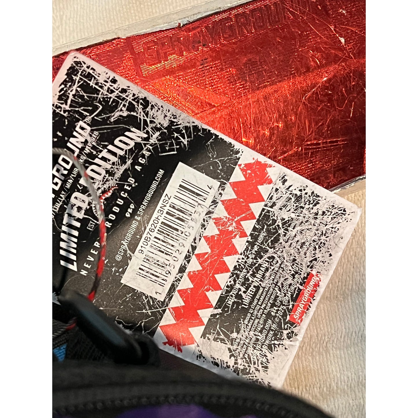 Sprayground Shark Central Stencils Backpack Includes Tags
