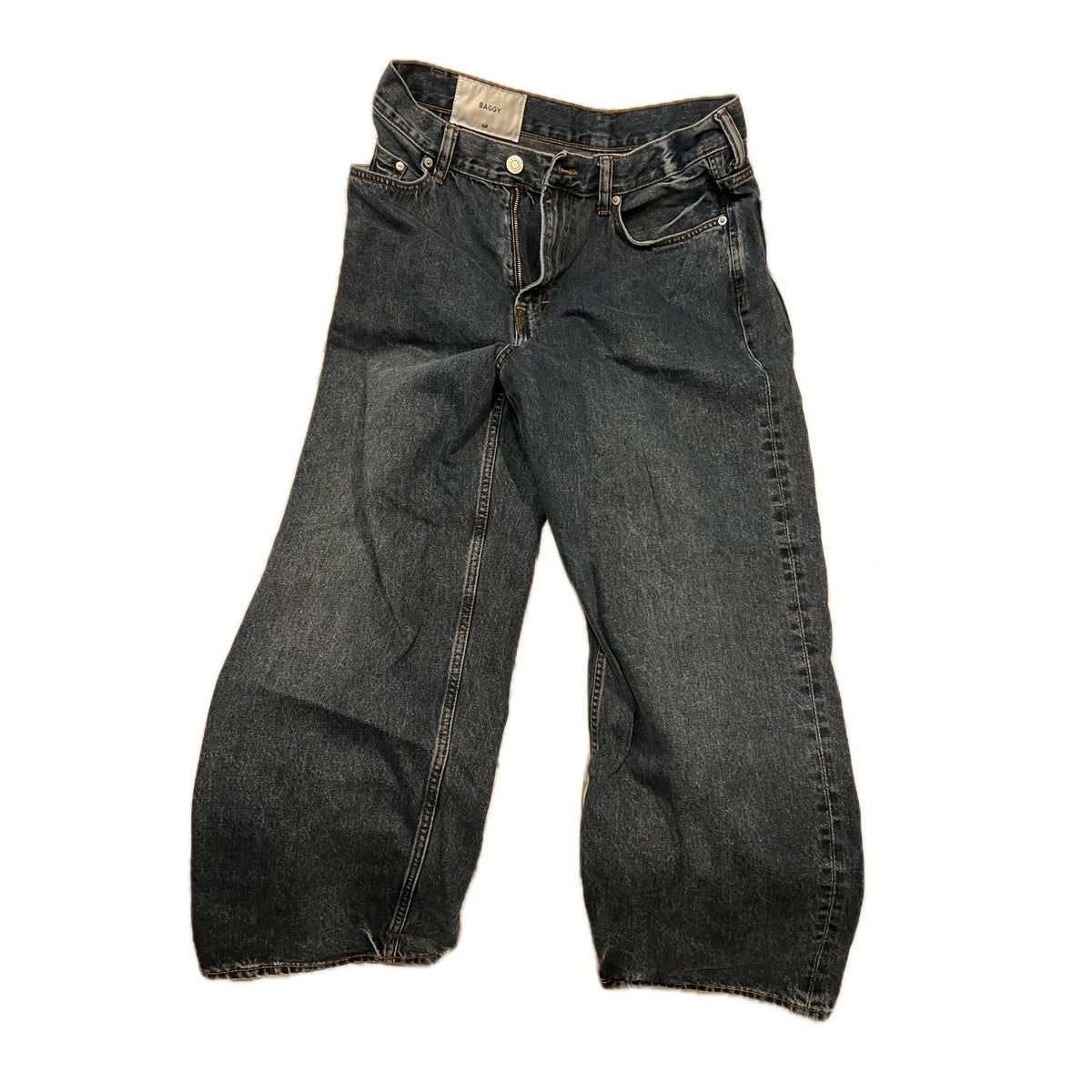 H&M Baggy Black Jeans Mens 32x32