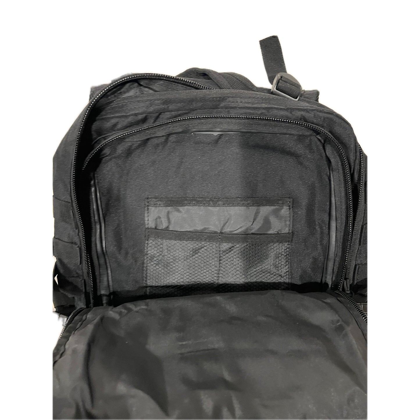 Generic Black Tactical Backpack w/ USA Flag