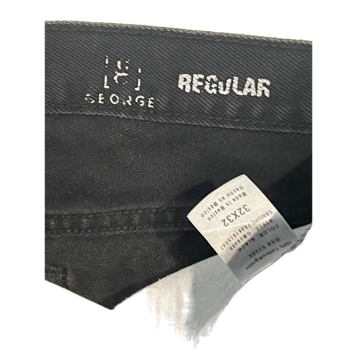 George Regular Fit Black Jeans 32x32