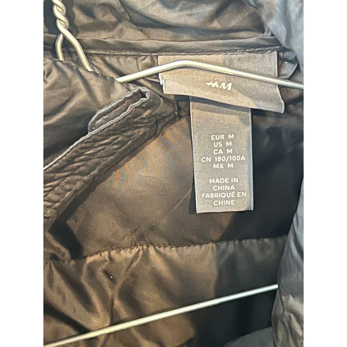 H&M Veste packable noire homme, taille M