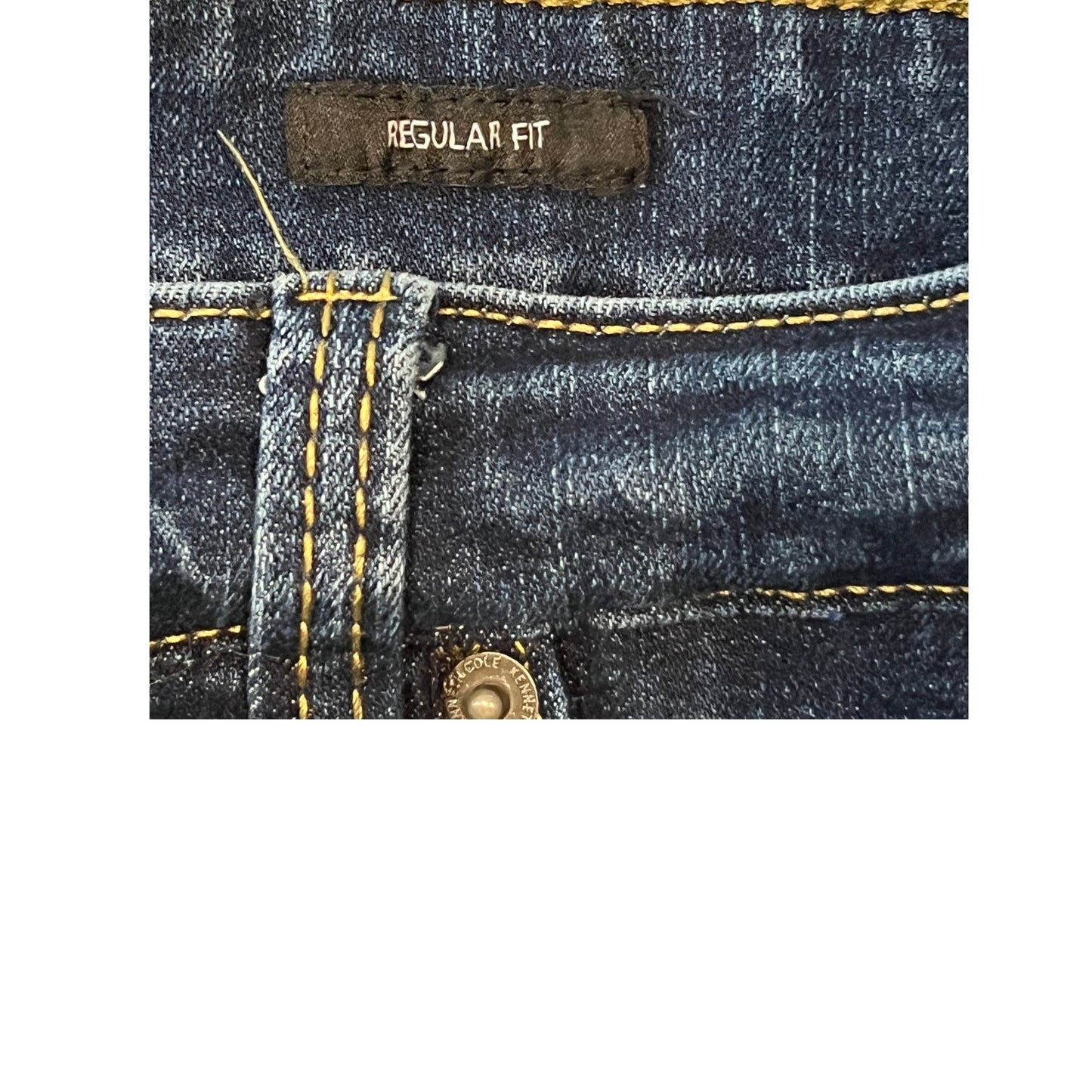 Kenneth Cole Jeans de corte regular para hombre 40x32