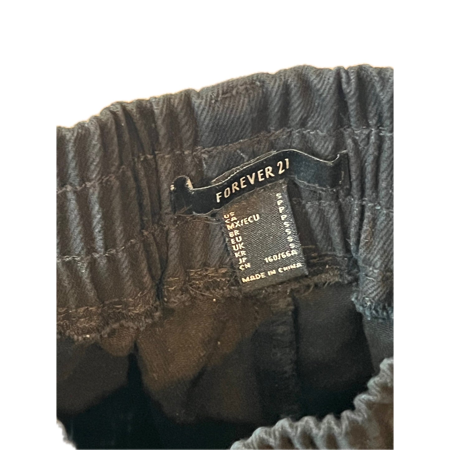 Forever 21 Chino Cargo Noir Homme S