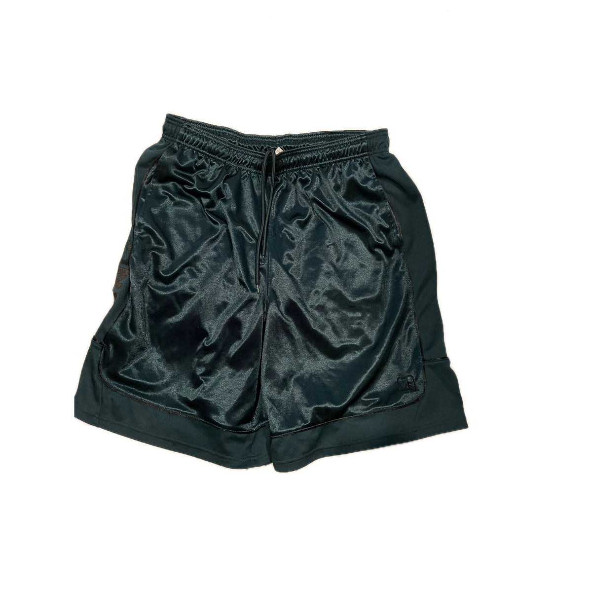 AND1 Black Dark Green Basketball Shorts Mens XL
