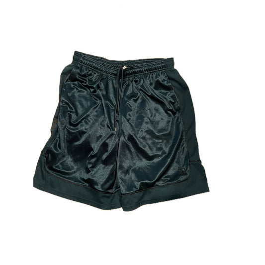 AND1 Black Dark Green Basketball Shorts Mens XL