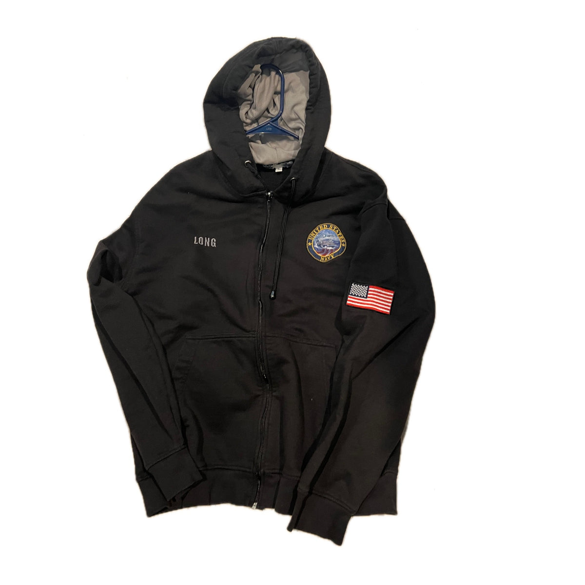 Bradford Exchange USA Insulated Navy Full Zip Hoodie Mens XL