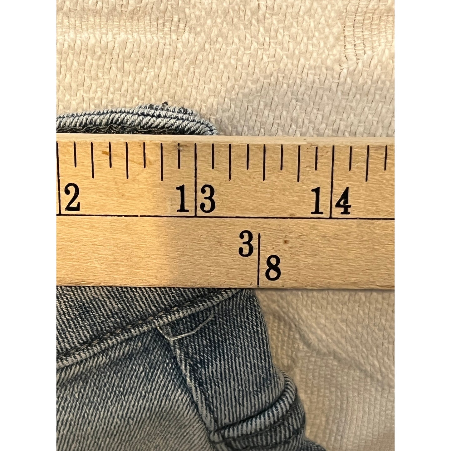 Jean ample unisexe sans étiquette bleu 27x27