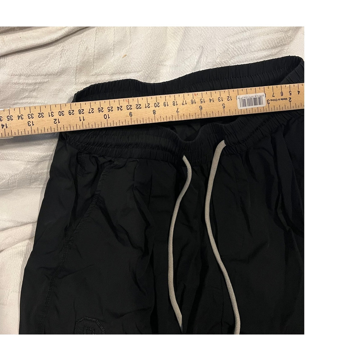 No Label Thin Nylon/Polyester Joggers/Warm Up Pants Unisex 30"x22"