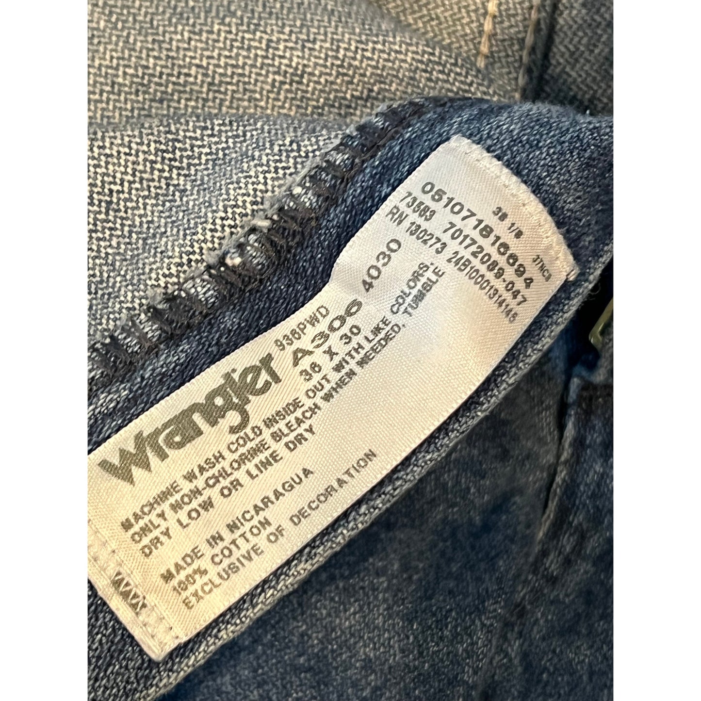 Wrangler Straight Fit Jeans A306 4030 36x30