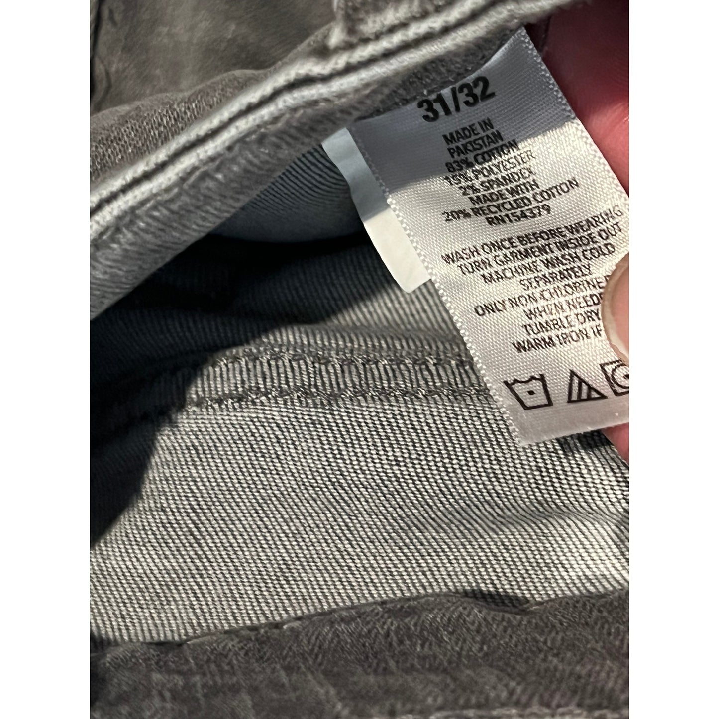 Aeropostale Slim Gray Jeans Mens 31x32
